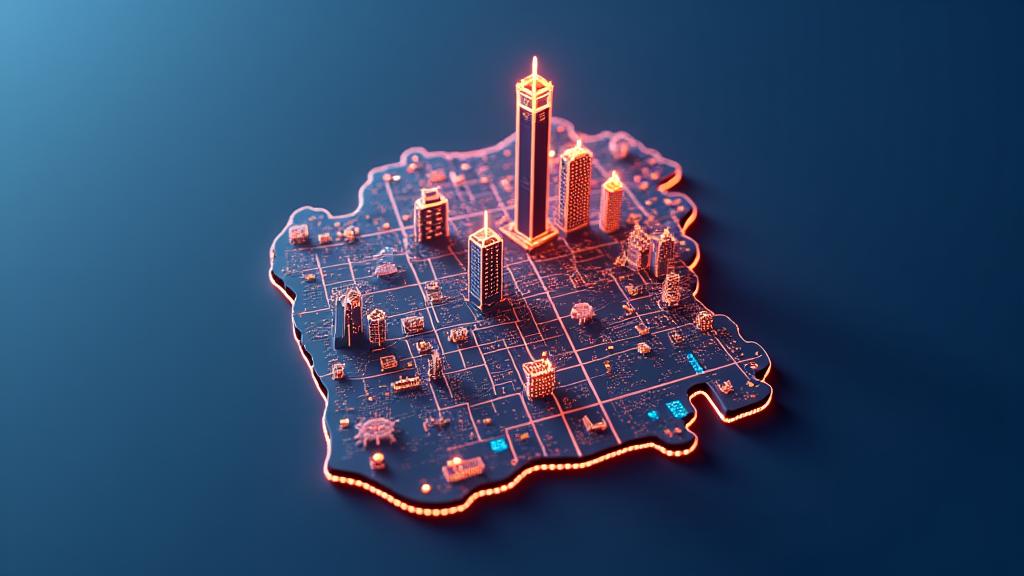 Stylized, vibrant map of San Francisco highlighting districts like Mission Bay, SoMa, and Haight-Ashbury, with abstract icons representing art, tech, and music culture.