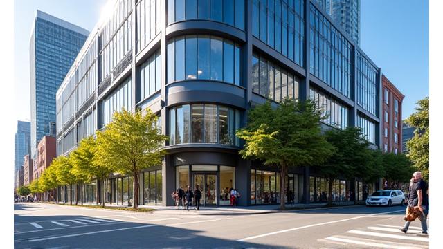 Modern and vibrant office exterior building where StrideVault is located in San Francisco.
