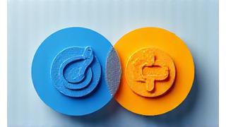 Stylized icons representing GDPR and CCPA symbols, emphasizing global data compliance, in the primary and accent colors.