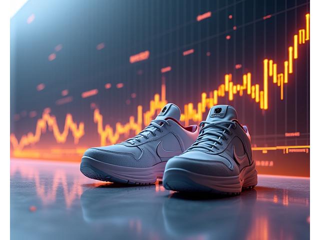 Interactive chart showing sneaker market value trends
