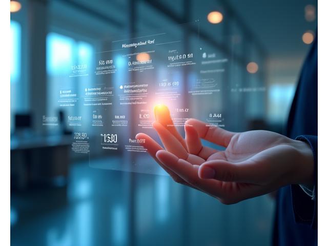 Illustration of a person reviewing digital account settings on a secure interface.